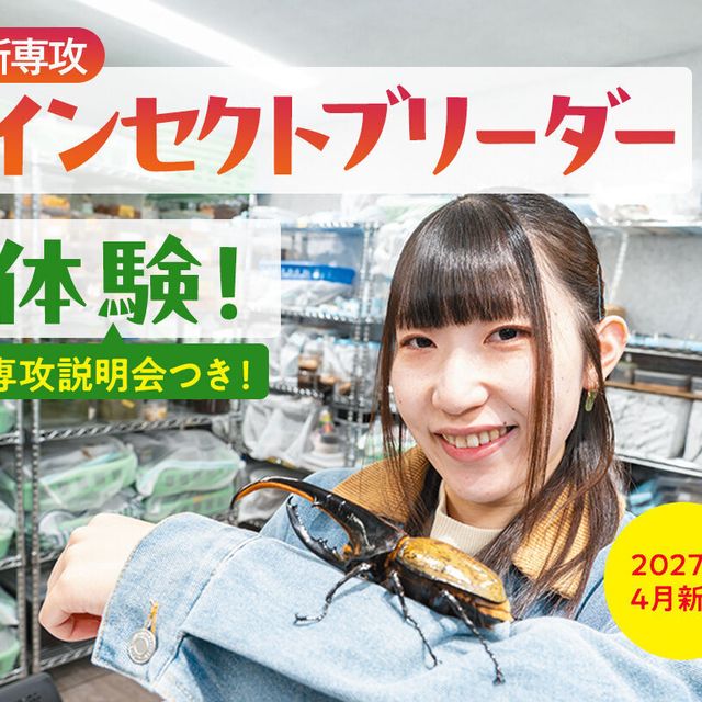 大阪ＥＣＯ動物海洋専門学校 【新専攻　インセクトブリーダー体験】　専攻説明会付き！　1