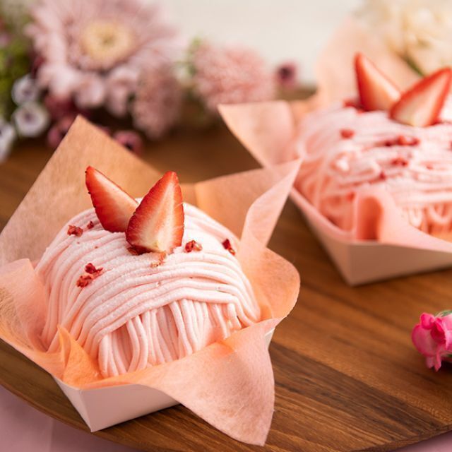 東京ベルエポック製菓調理専門学校 【パティシエ体験】いちごモンブラン1