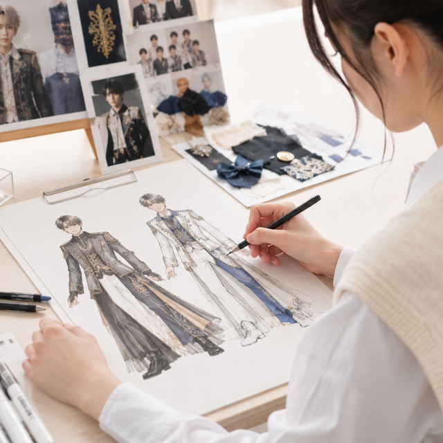 大村美容ファッション専門学校 体験C　衣装デザイン1