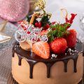 赤堀製菓・カフェ専門学校 クリスマスチョコレートドリップケーキ