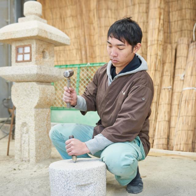 京都伝統工芸大学校 工芸体験キャンパス2018 石彫刻1