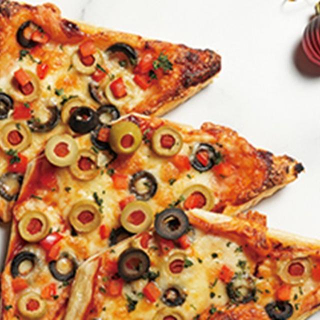 専門学校　福岡ビジョナリーアーツ 【フード】クリスマスワークショップ-ツリーピザ-1