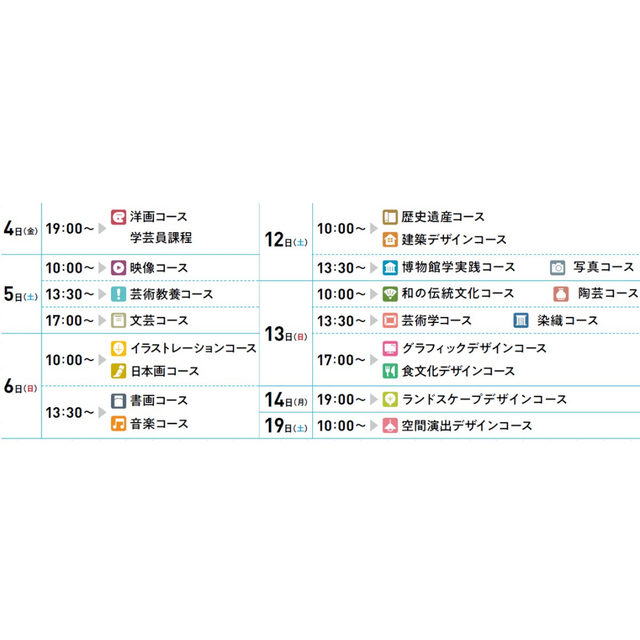 京都芸術大学（通信教育部） 教員に直接質問できるチャンス！コース別入学説明会2