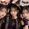 大村美容ファッション専門学校 体験B　ハロウィンメイクに挑戦