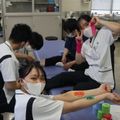 新宿医療専門学校 スクラブ着用！接骨院の先生体験！