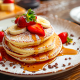 ★無料バス【パン＆カフェ学科】フルーツたっぷりパンケーキの詳細