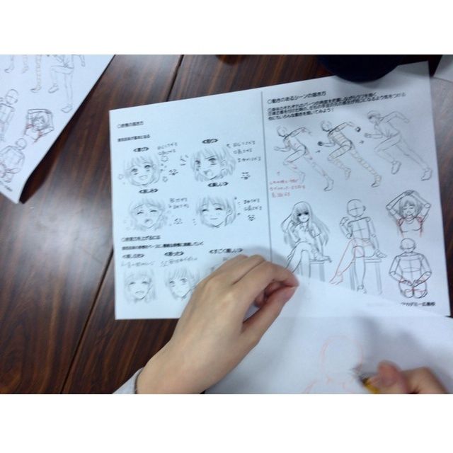 総合学園ヒューマンアカデミー広島校 キャラデザ科目の体験授業『男女の描き分け』8/23（土）1