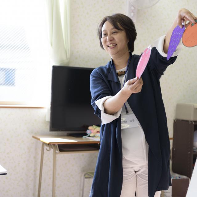 草苑保育専門学校 オープンキャンパス~パネルシアターを作ってみよう~1