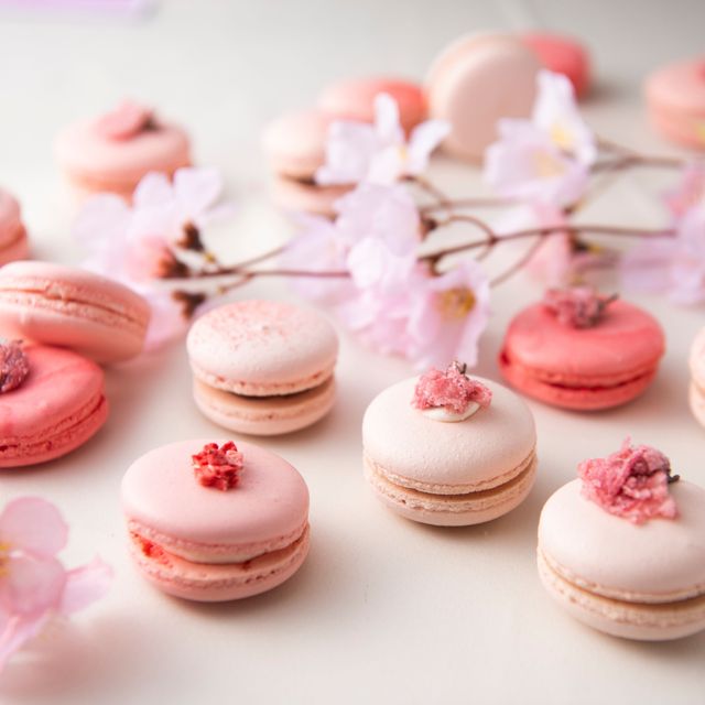 東京ベルエポック製菓調理専門学校 【パティシエ体験】桜マカロン1