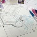 東洋美術学校 パースを使って背景を描いてみよう（漫画家体験）