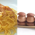 専門学校ビジョナリーアーツ よくばり　 本格パスタ×チョコレートエクレア