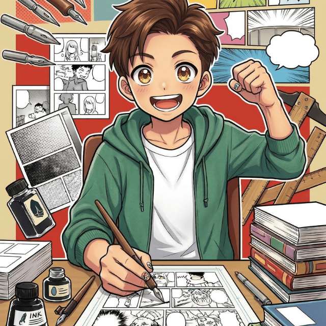 沖縄ラフ＆ピース専門学校 コミックを描く順番は？初めてでもできるマンガ制作！1