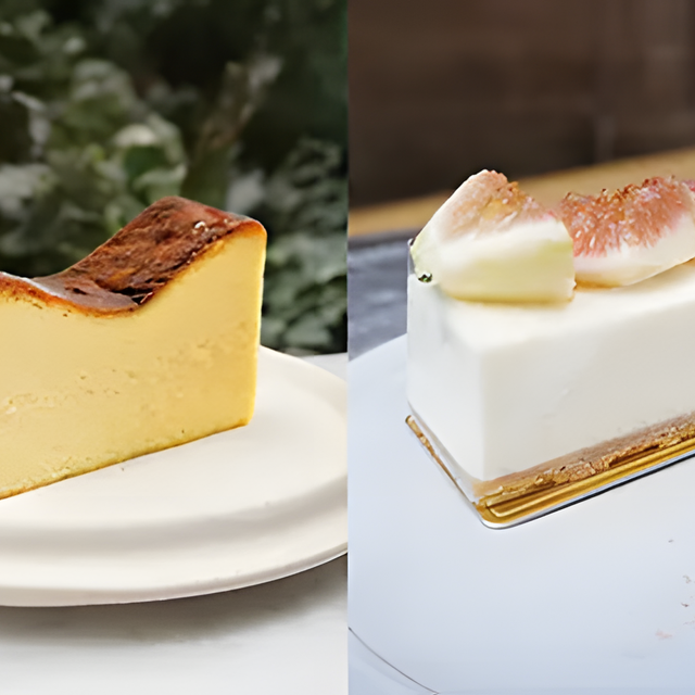 専門学校　福岡ビジョナリーアーツ 【フード】バスクチーズケーキ＆レアチーズケーキ1