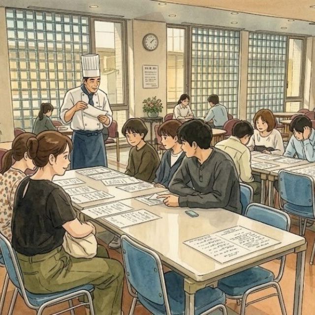 横浜調理師専門学校 夕方から行う学校の説明会です♪4