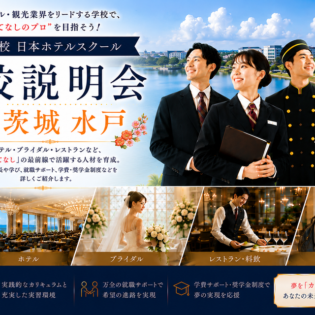 日本ホテルスクール ★特別企画★日本ホテルスクール in水戸1
