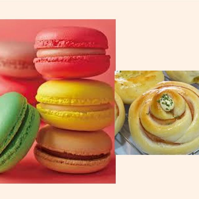 東京多摩調理製菓専門学校 【製菓＆製パン】マカロン＆香ばしチーズのふんわりハムロール1