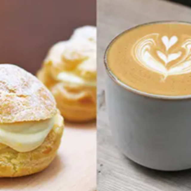 専門学校ビジョナリーアーツ 【よくばり】シュークリーム＆ラテアート1