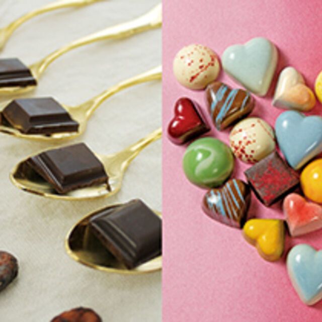 専門学校ビジョナリーアーツ チョコレートの食べ比べ＆ボンボンショコラ1