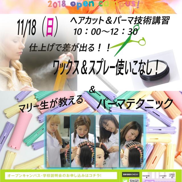 マリールイズ美容専門学校 11/18(日)マリールイズで美のイベントに参加しよう!1