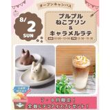 【メニューを2つ楽しめる】プルプルねこプリン&キャラメルラテの詳細