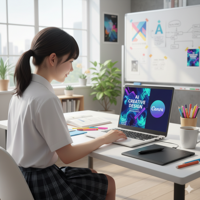 大阪ＩＴプログラミング＆会計専門学校天王寺校 【WEBデザイン専攻体験】AI昔話絵本を創作しよう！1