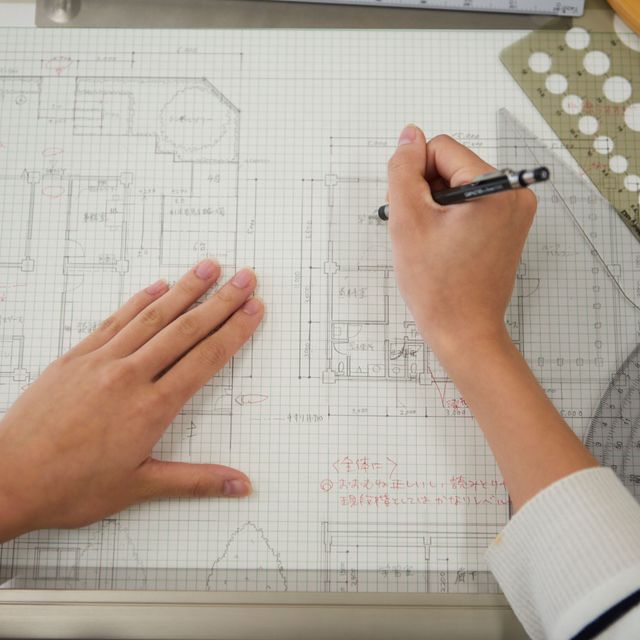 専門学校　東京テクニカルカレッジ 【建築監督科】一級建築士への道！手描き製図を練習してみよう！1