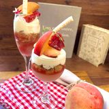 《夏休みの宿題歓迎！》とってもジューシー！桃のパフェの詳細