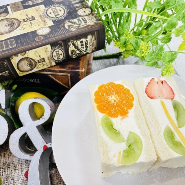 横浜スイーツ＆カフェ専門学校 お花の断面！フルーツサンド★初心者大歓迎★1