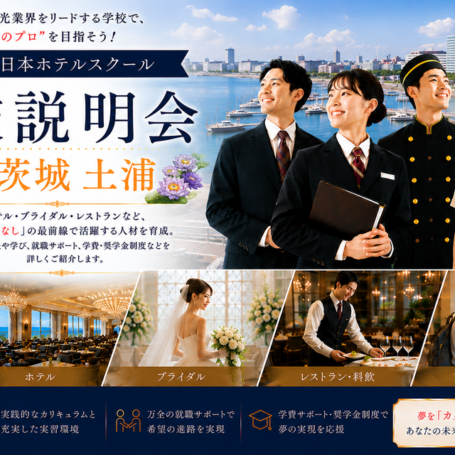 日本ホテルスクール ★特別企画★日本ホテルスクール In土浦1