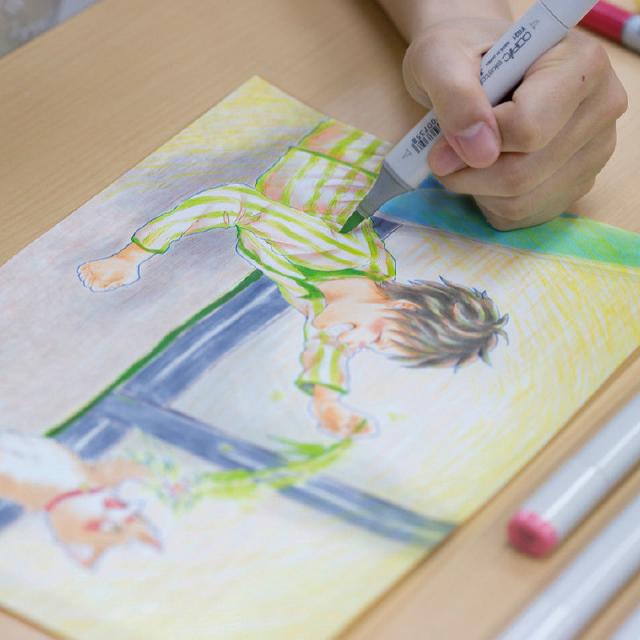 専門学校日本デザイナー芸術学院 仙台 ポストカードを作ってみよう♪【イラストレーション科】1