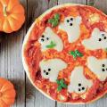 東京ベルエポック製菓調理専門学校 ▼調理体験：ハロウィンおばけピッツァ