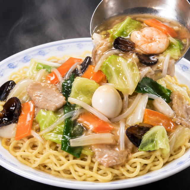 新潟調理師専門学校 人気メニュー！あんかけ焼きそば　中国料理オープンキャンパス1