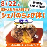 【高3限定！】ちょび体！チーズインハンバーグ【定員5名】の詳細