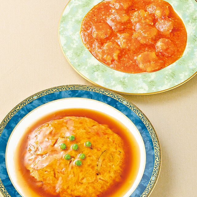 織田調理師専門学校 【中国料理体験&学校説明】蟹玉＆海老のチリソース1