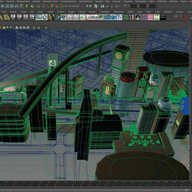 東京コミュニケーションアート専門学校 VFX・CG・映像マスターコースのお仕事体験1