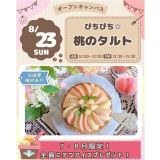 【アイスフェアも開催♪作って食べよう！】ぴちぴち☆桃のタルトの詳細