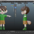 京都芸術デザイン専門学校 【キャラクターデザイン】Live2D・3DCG・動画分野体験3