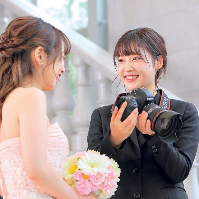 フォト体験 プロのカメラを使って花嫁を撮影 仙台ウェディング ブライダル専門学校のオープンキャンパス情報と予約申込 スタディサプリ 進路