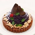 大阪調理製菓専門学校ｅｃｏｌｅ　ＵＭＥＤＡ 【製菓】紫芋のモンブランタルト