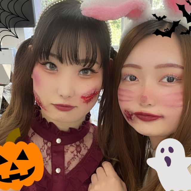 アルファジャパン美容専門学校 ヘッドスパ、ウィッグでブリーチ、傷メイク＆ハロウィンメイク2