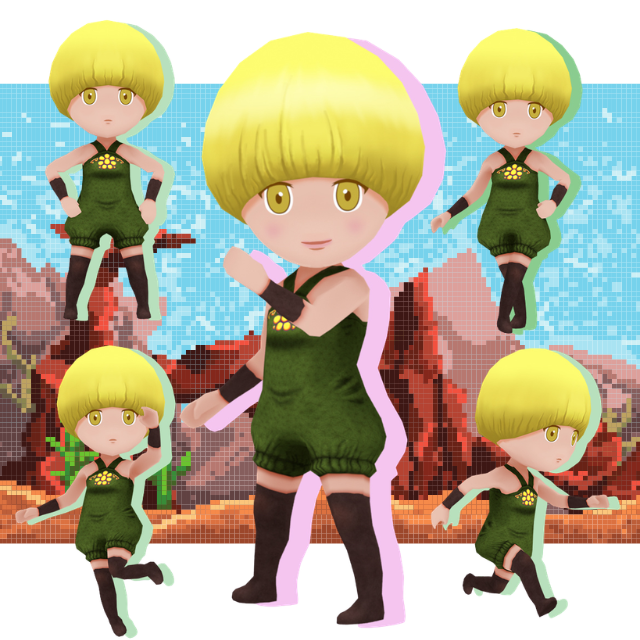 沖縄ラフ＆ピース専門学校 キャラクターに命を吹き込もう！ポーズ制作体験！1