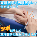 明治東洋医学院専門学校 ツボを押して東洋医学に触れてみよう！！
