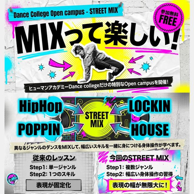 総合学園ヒューマンアカデミー広島校 Dance College OC『STREET MIX』1