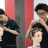 ＹＩＣ京都ビューティ専門学校 ワインディング＆カラー体験