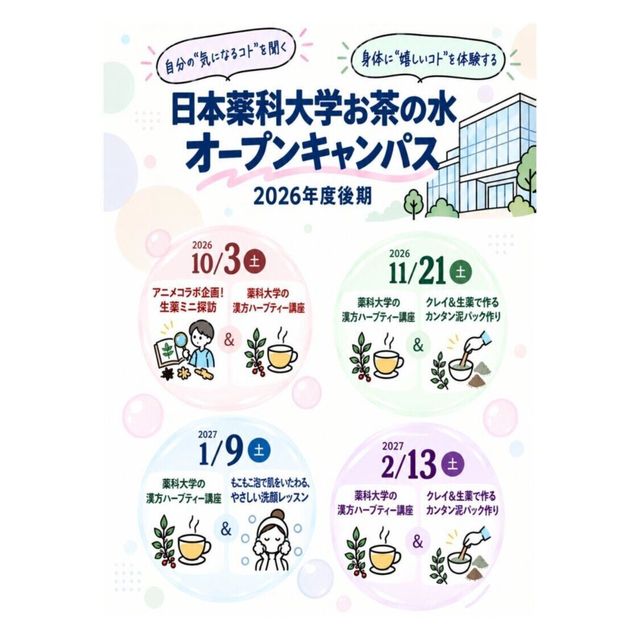 日本薬科大学 【医療ビジネス薬科学科】日薬大オープンキャンパスinお茶の水2