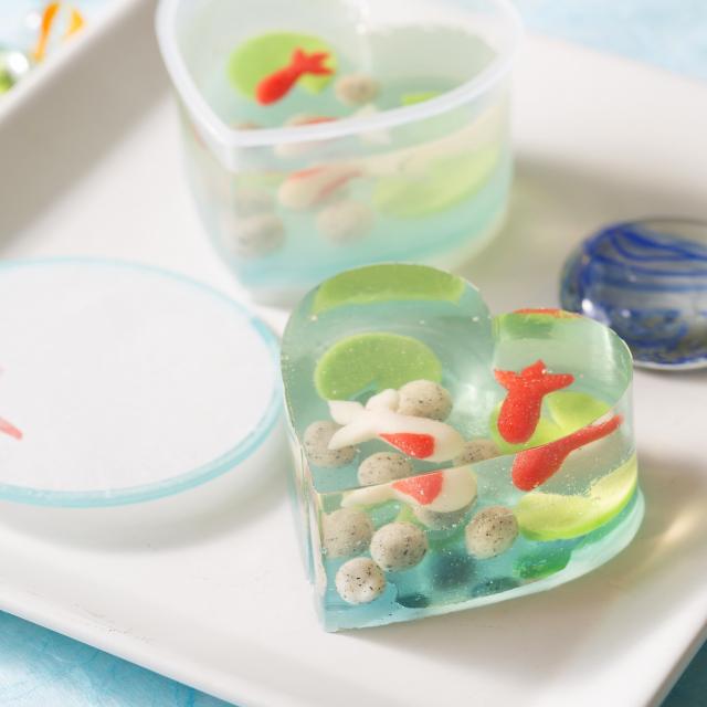 赤堀製菓専門学校 8月4日(土) 金魚が泳ぐ寒天スイーツ1