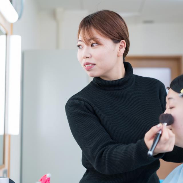 桂ｍａｋｅ‐ｕｐデザイン専門学校 テレビ業界メイク室の就職に強い！　説明会＆体験授業2