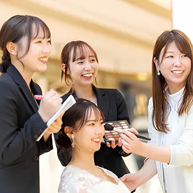 専門学校　福岡ビジョナリーアーツ 【ウェディング】ヘアメイクさんのお仕事体験1