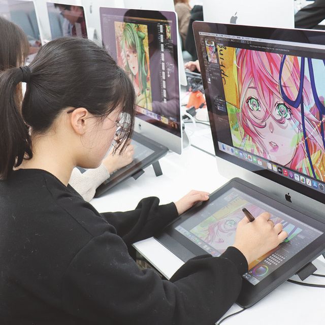 専門学校岡山ビジネスカレッジ アニメイラスト学科｜圧倒的講師陣から学びスキを仕事に！3