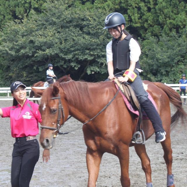 専門学校　ちば愛犬動物フラワー学園 【ホースプロ】乗馬体験1